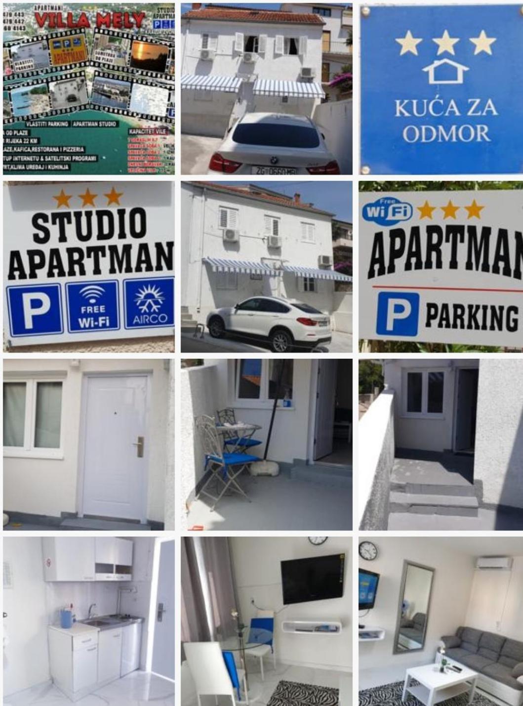 Villa Mely Crikvenica Kvarner Eksteriør billede
